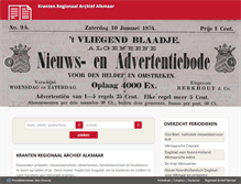 Tablet Screenshot of kranten.archiefalkmaar.nl